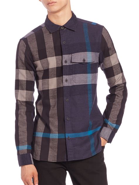 burberry plaid shirt cheap|burberry flannel shirt men's.